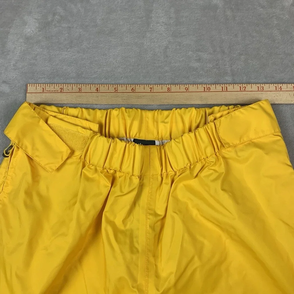 Mountain Equipment Co-Op Snow Pants Mens Medium Yellow Zipper Legs Elastic Waist